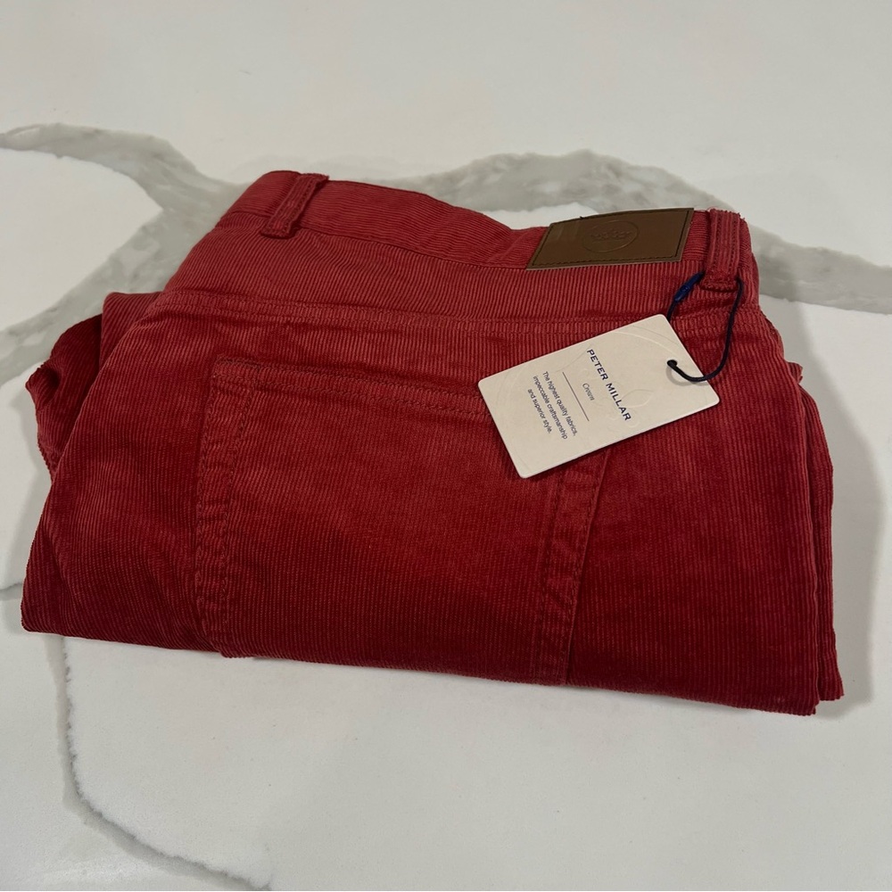 Peter Millar men's Superior soft corduroy five-pocket pant size 38 NWT‎ MF22B29